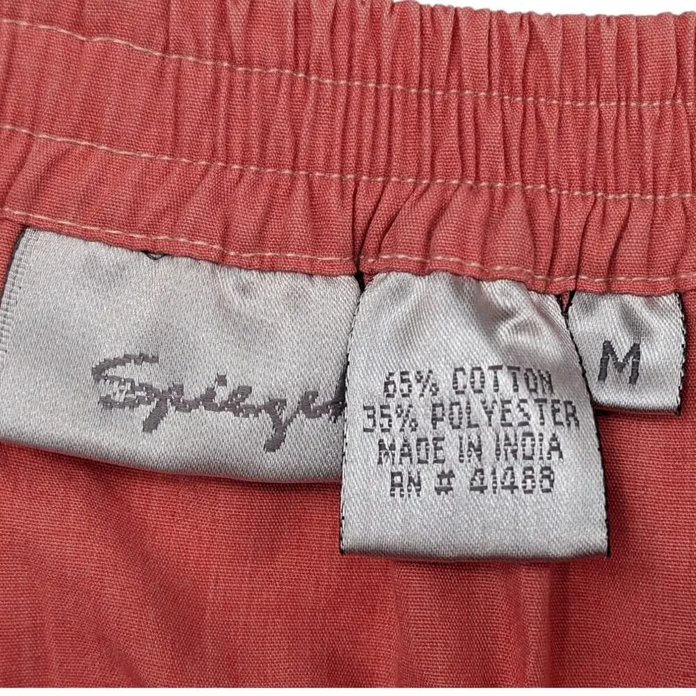 SALE! Vintage SPIEGEL Tiered Gypsy Hippie MAXI SKIRT Salmon Orange Med to XLarge
